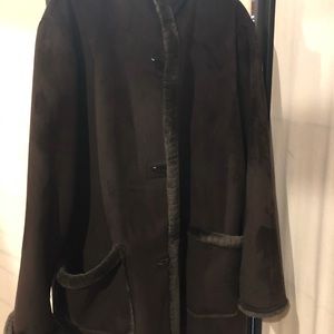 Jones New York Fur Hooded Coat